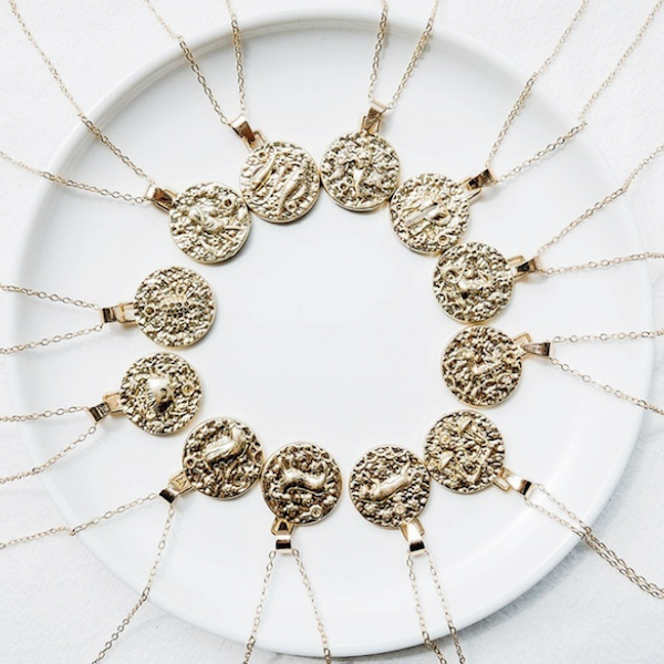 Zodiac Coin Necklace