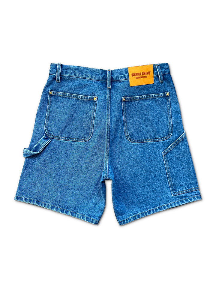 Blue Denim Canvas Shorts