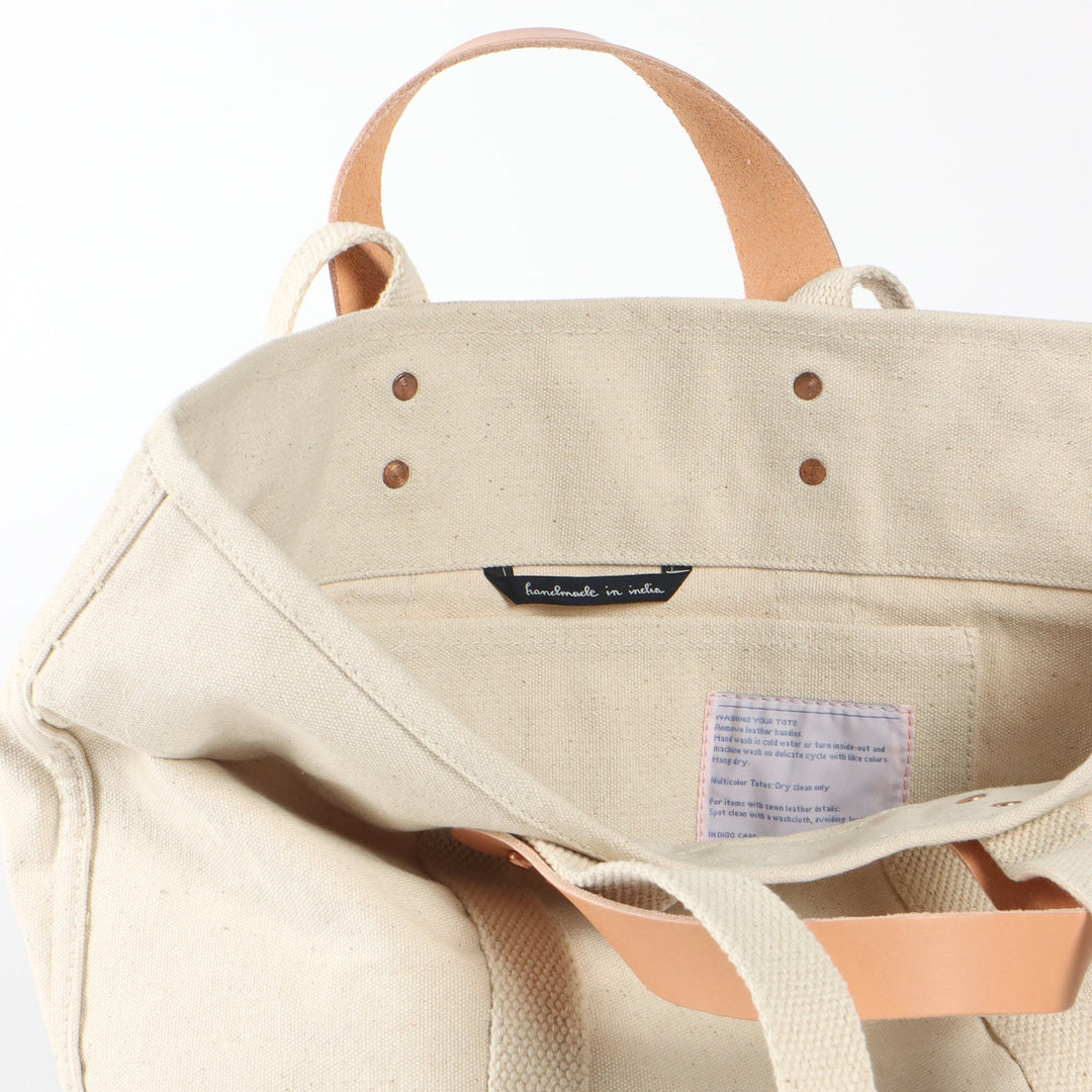 Small East West Tote | Natural