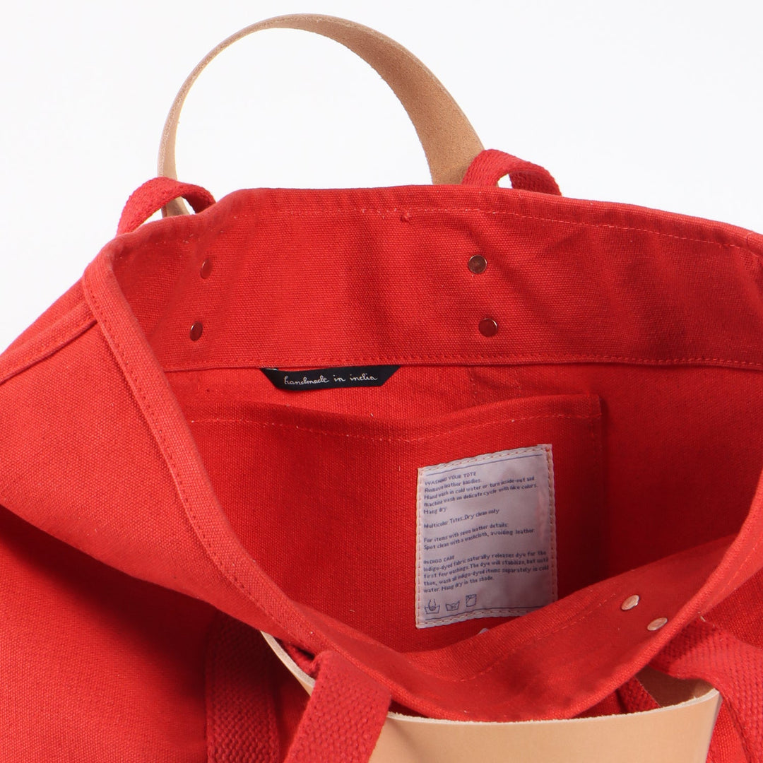 Small East West Tote | Persimmon