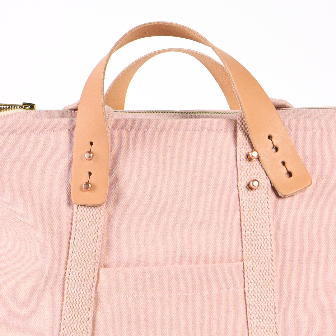 Small Zipper Tote | Pink+Plum