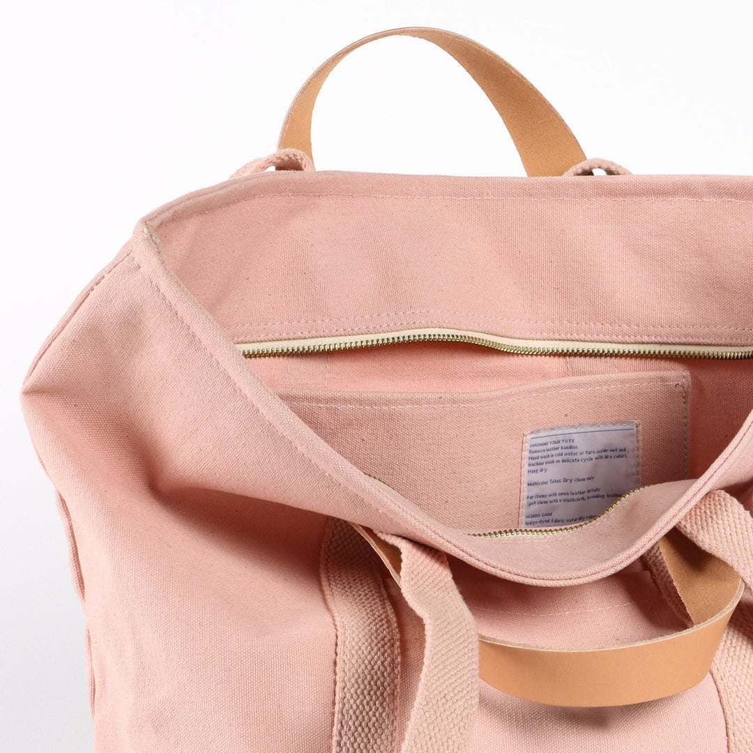 Small Zipper Tote | Pink+Plum