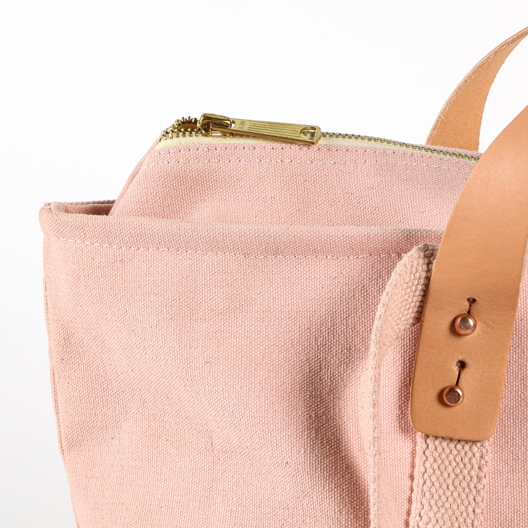 Small Zipper Tote | Pink+Plum