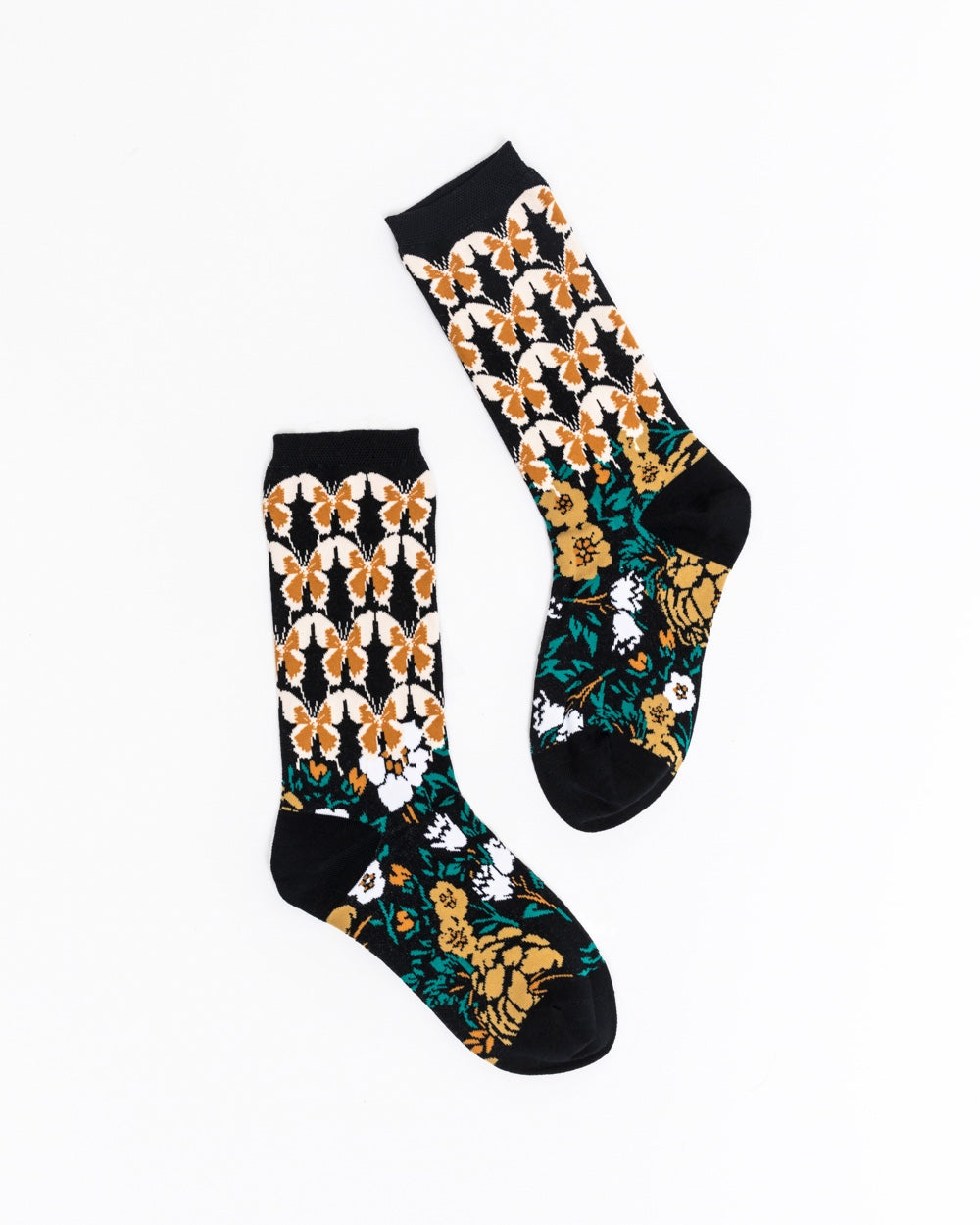 Butterfly Craze Mid High Sock