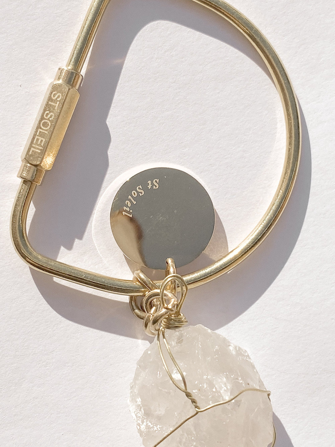 St Soleil • Lifestyle Charm / Keyring {Clear Quartz}