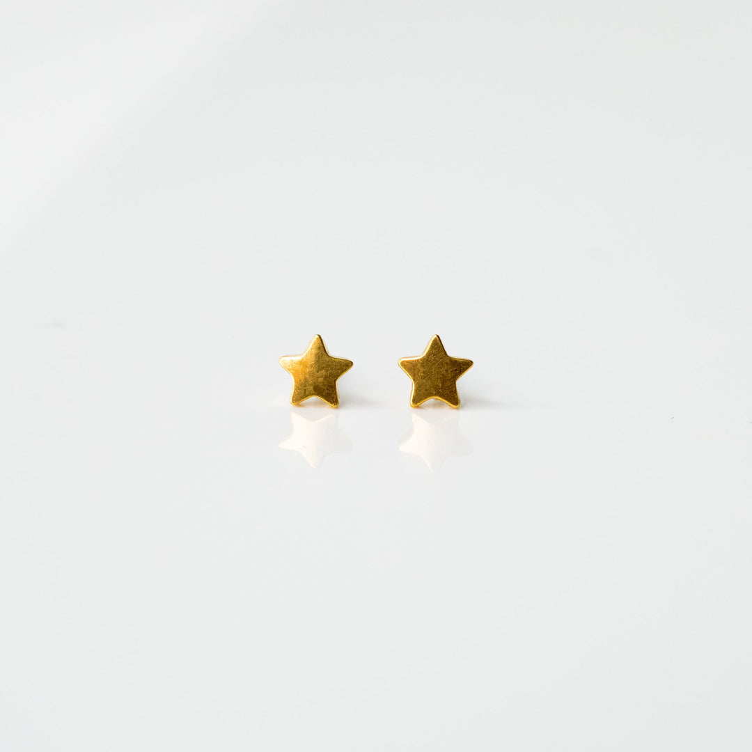 Star Flat Back Sleeper Earrings