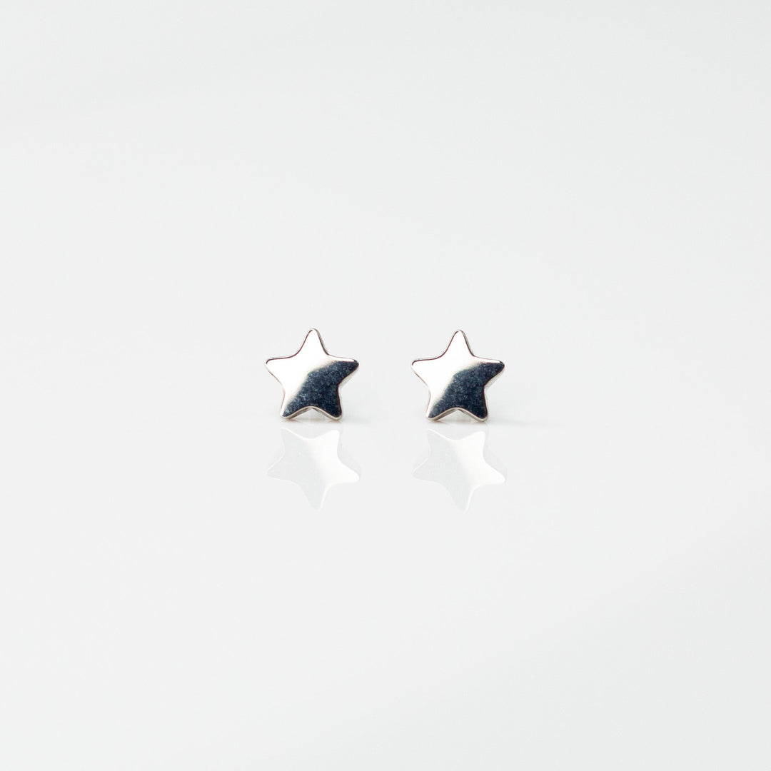 Star Flat Back Sleeper Earrings