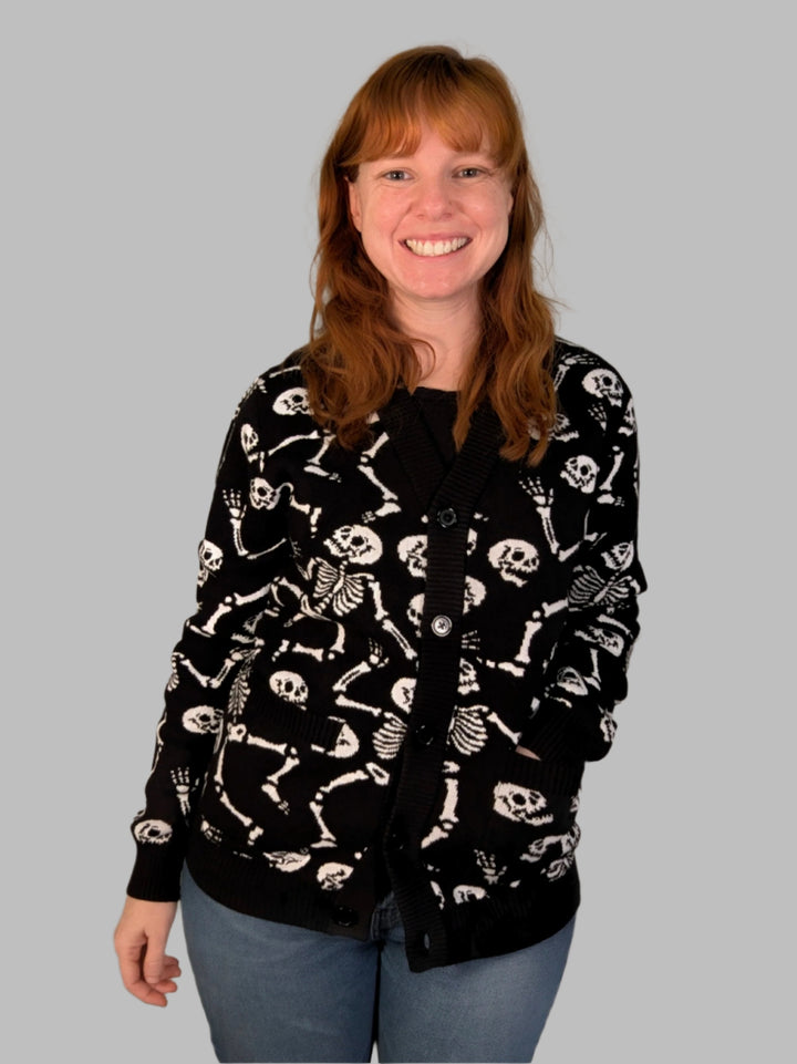 The Skeleton Dance Cardigan - Restocks January (Join the Wait List)