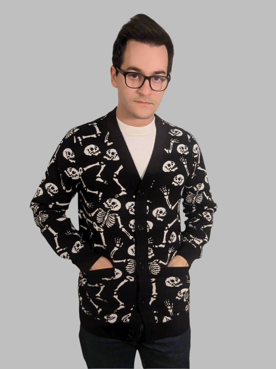 The Skeleton Dance Cardigan - Restocks January (Join the Wait List)