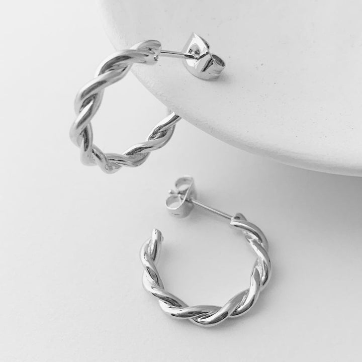 Thick Twist Hoops