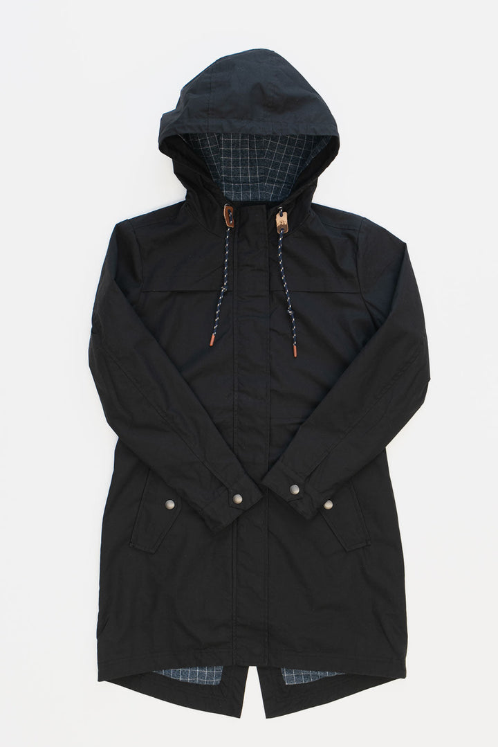 Briar Parka / Black Waxed Canvas