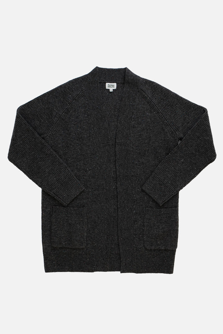 Lewis Cardigan / Charcoal Donegal