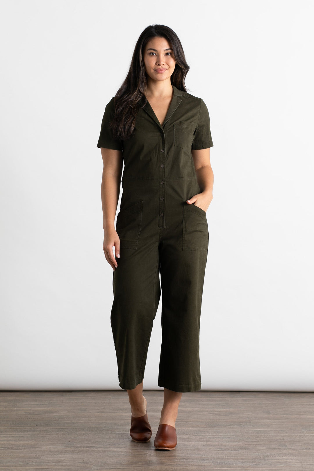 Lou Utility Jumpsuit / Olive