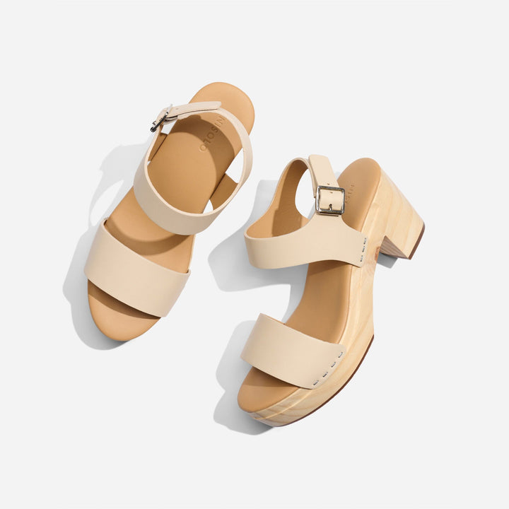 All-Day Open Toe Clog Bone