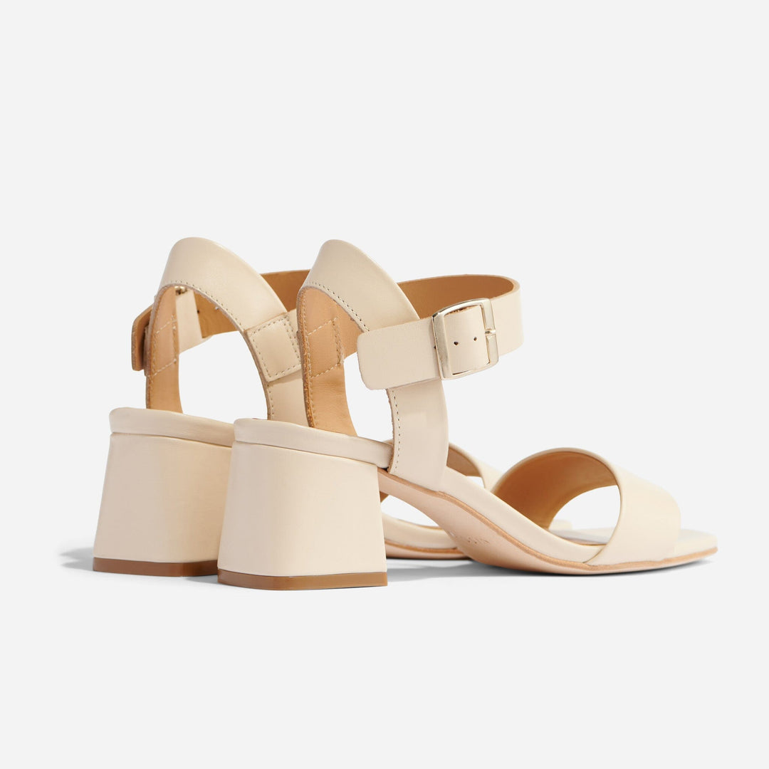 Stella Go-To Block Heel Sandal Bone