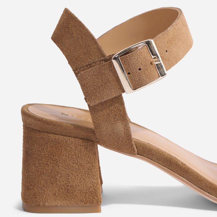 Stella Go-To Block Heel Taupe Suede