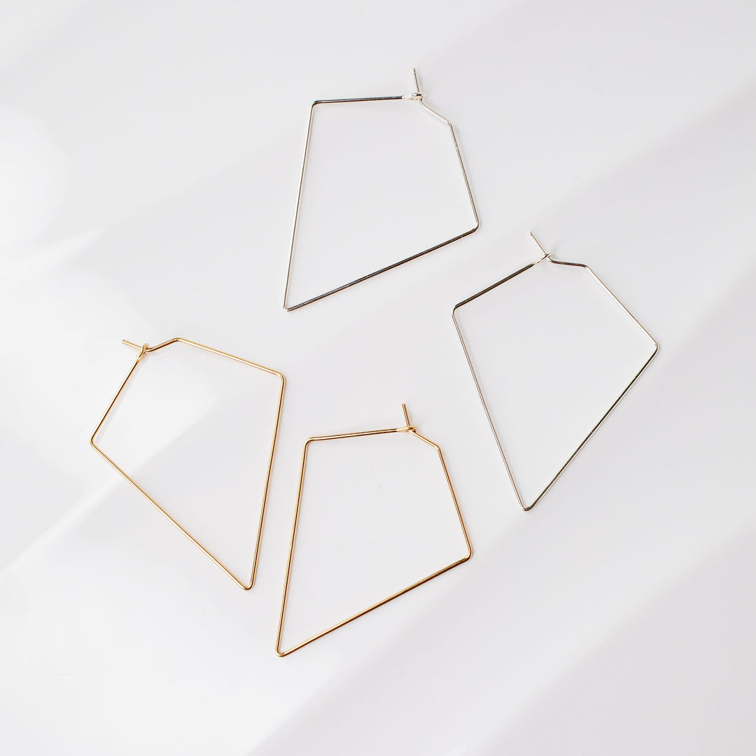 Weightless Diamond Hoops - Small