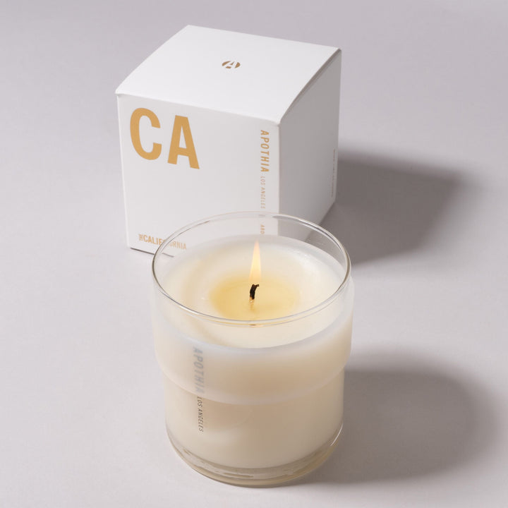 CALIFORNIA | Exotic White Flowers x Vibrant Green Leaves | Candle