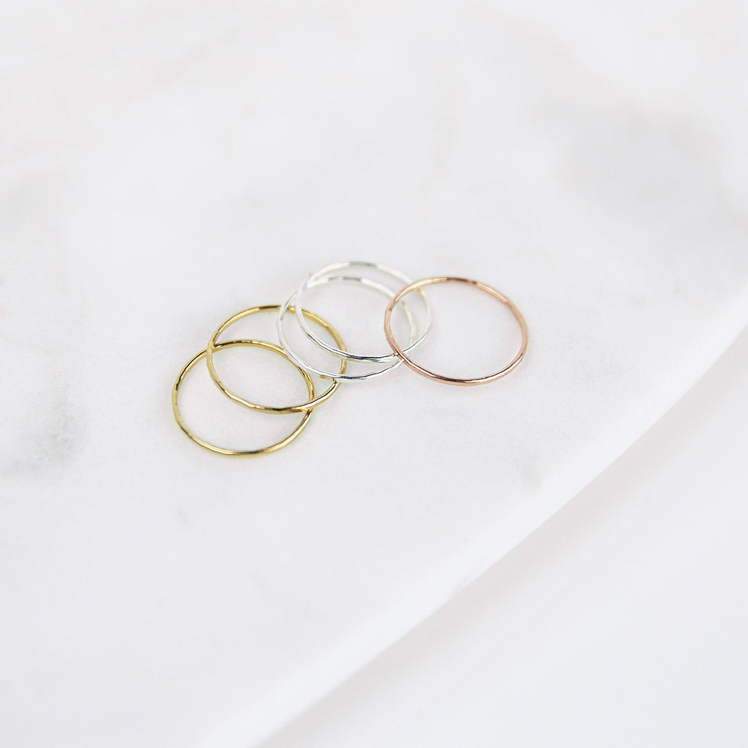 Faceted Stacking Ring