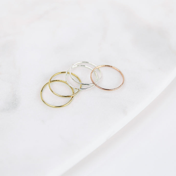 Faceted Stacking Ring