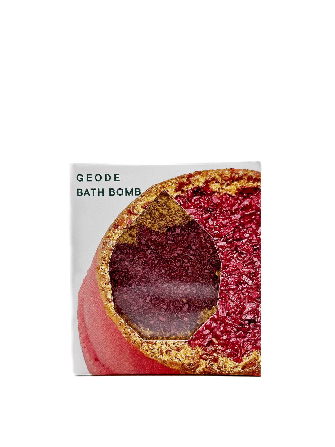 Fall 🍂Christmas 🎄Crystal Geode Bath Bomb -Ruby, Red + Gold