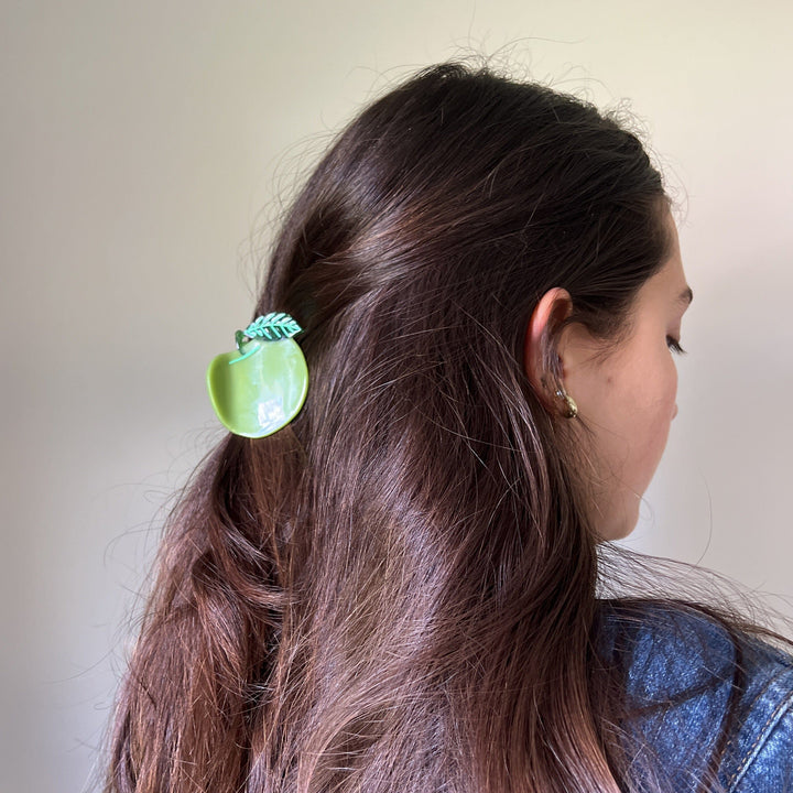 Midi Apple Hair Claw Clip