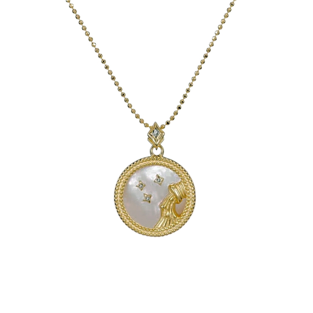 Pearl Zodiac Necklace