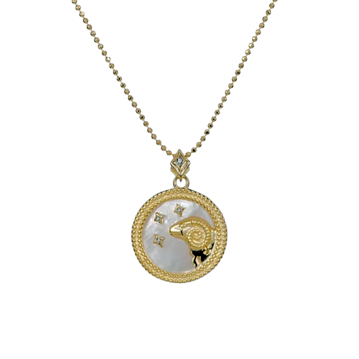 Pearl Zodiac Necklace