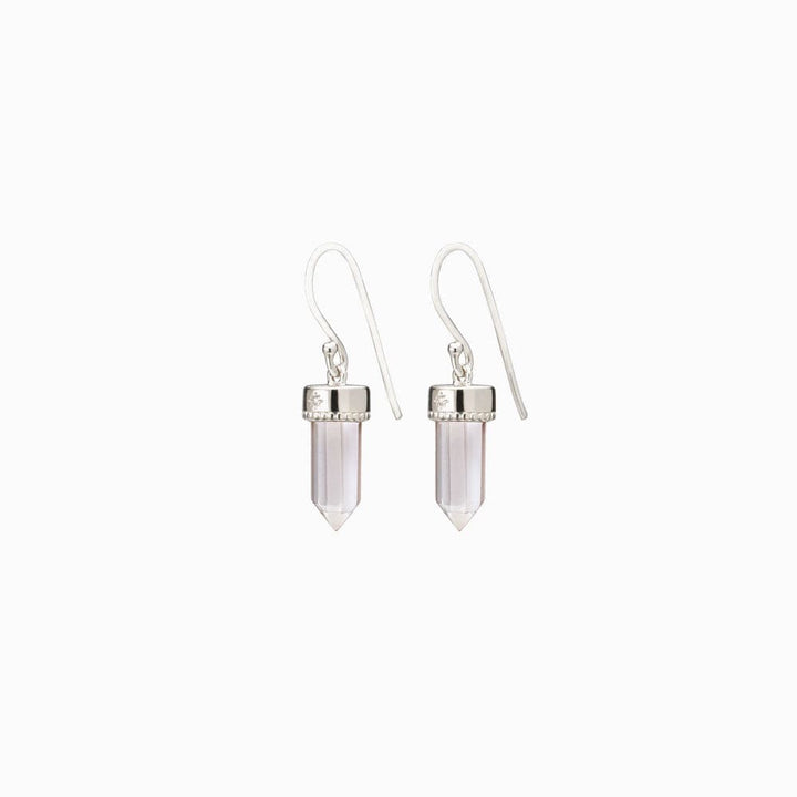 Crystal Quartz Wire Earrings