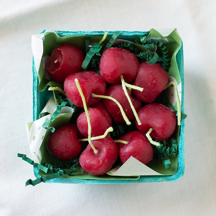 Beeswax Cherry Birthday Candles