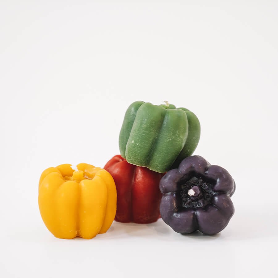 BEESWAX BELL PEPPER CANDLE