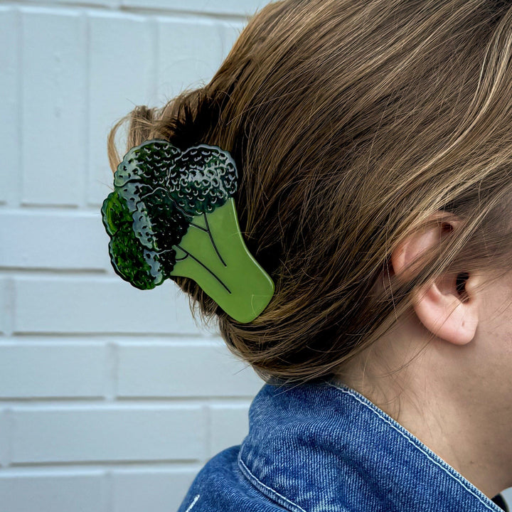 Large Broccoli Hair Claw Clip