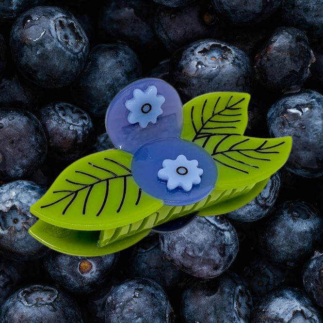 Large Blueberry Hair Claw Clip