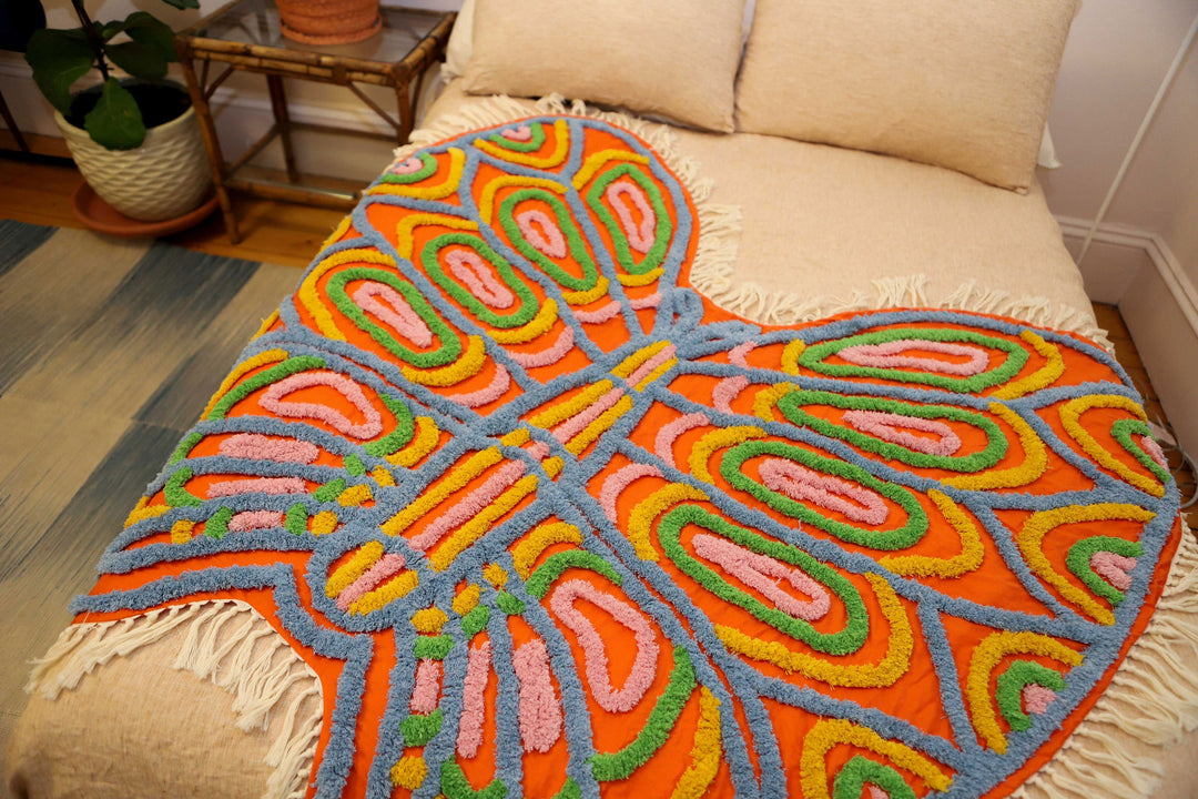 Chenille Butterfly Throw