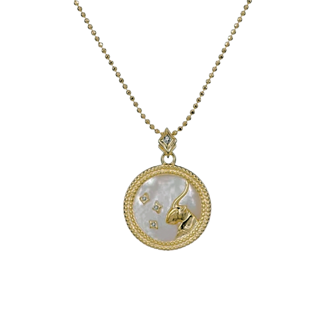 Pearl Zodiac Necklace