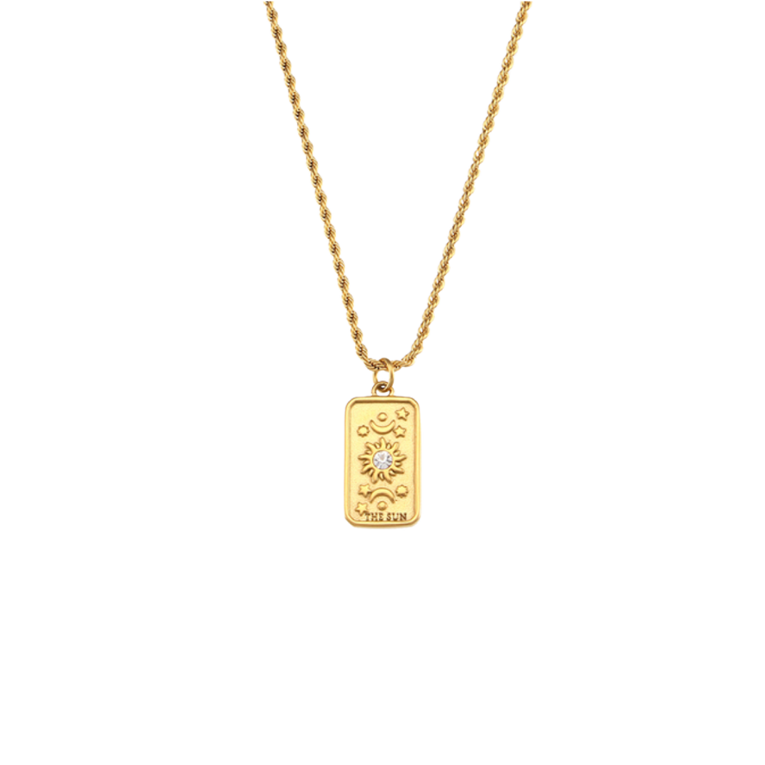 The Sun Cartouche Necklace