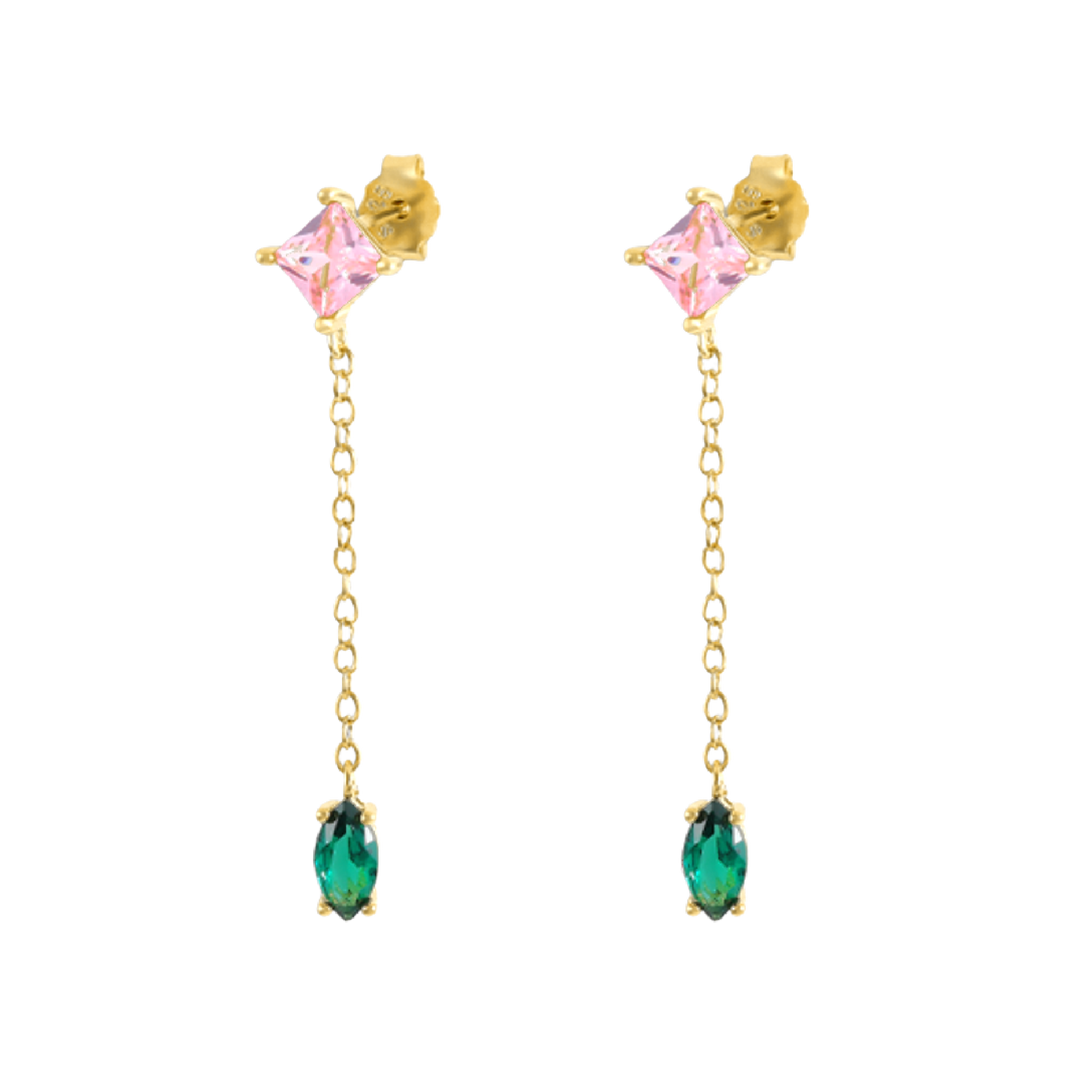 Midi Alesandra Gemstone Earrings