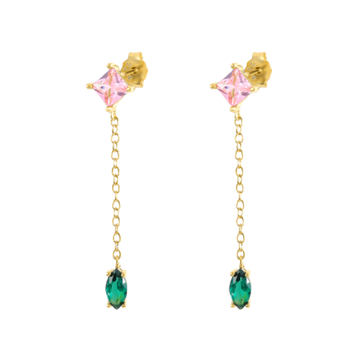 Midi Alesandra Gemstone Earrings