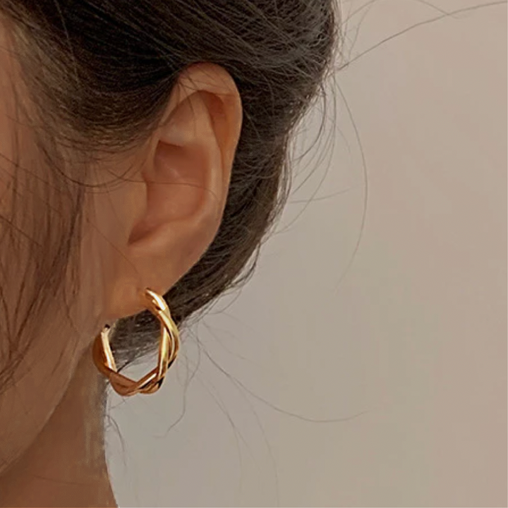 The Gabriella Braided Hoop Earrings