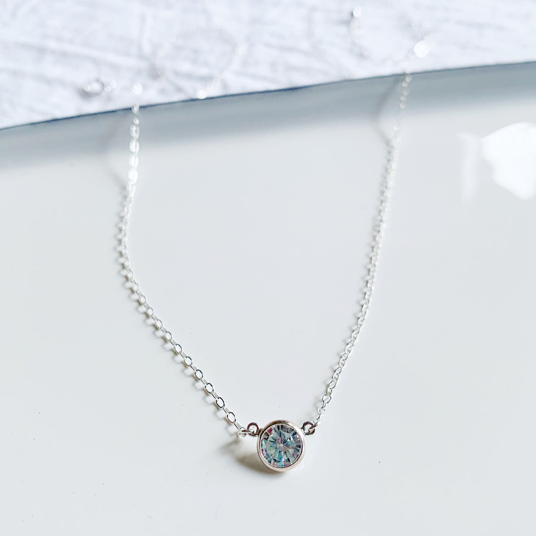 Collette Solitaire Necklace