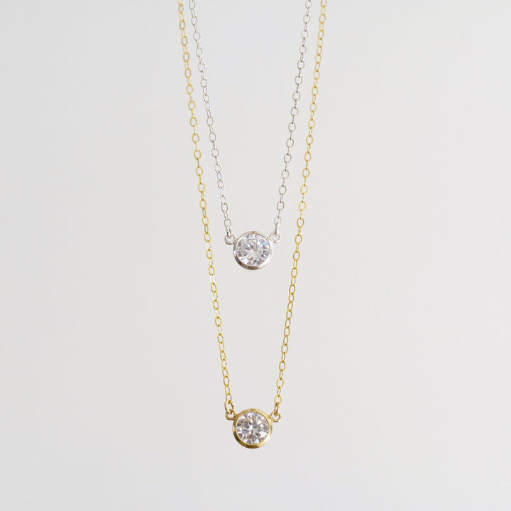 Collette Solitaire Necklace