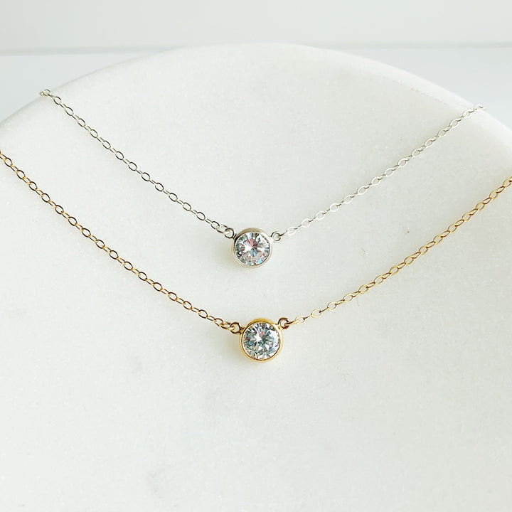 Collette Solitaire Necklace