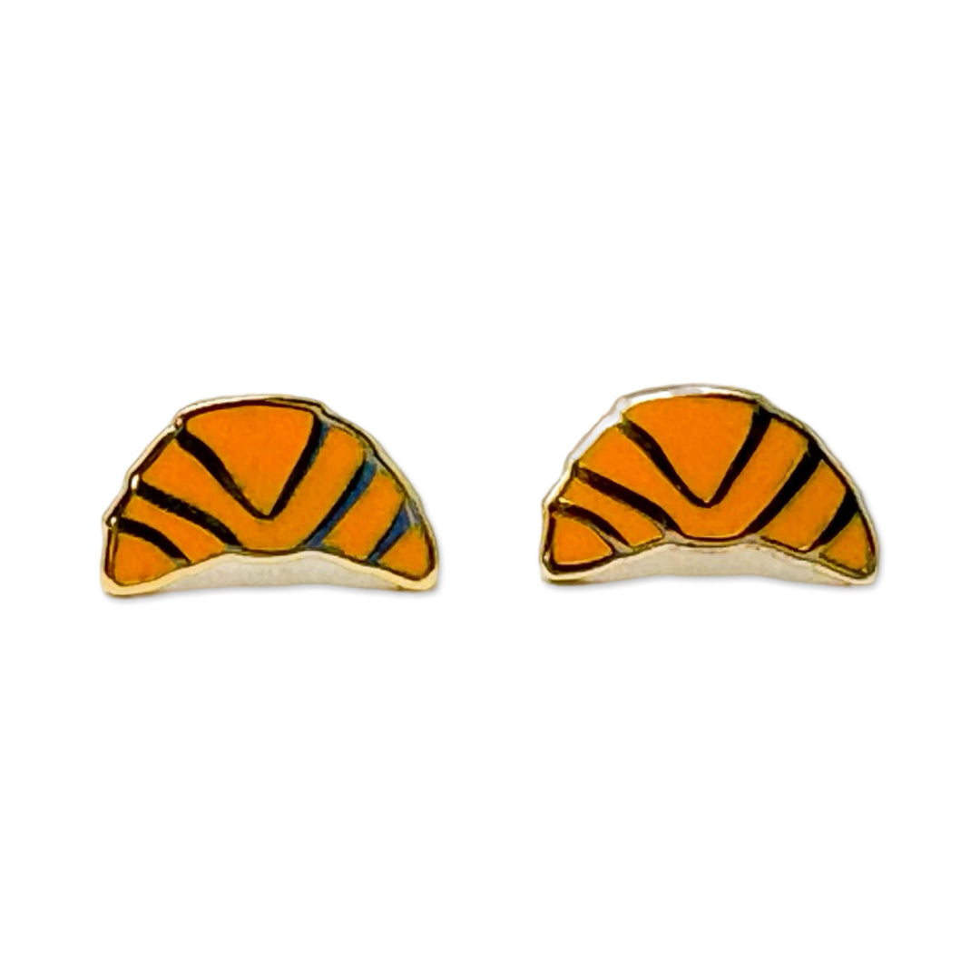 Croissant Enamel Earrings