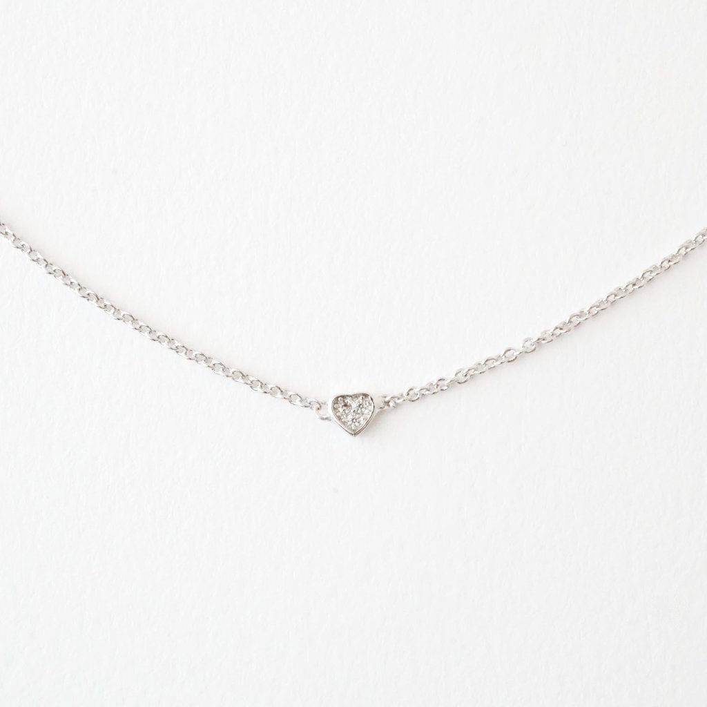 Micro Pave Mini Heart Bracelet - Final Sale