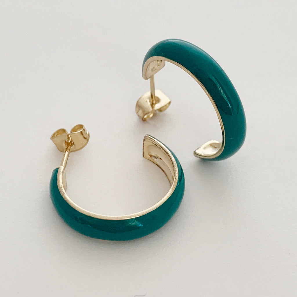 Daphne Enamel Hoops