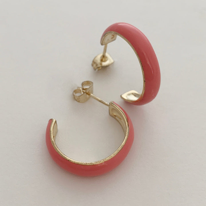 Daphne Enamel Hoops