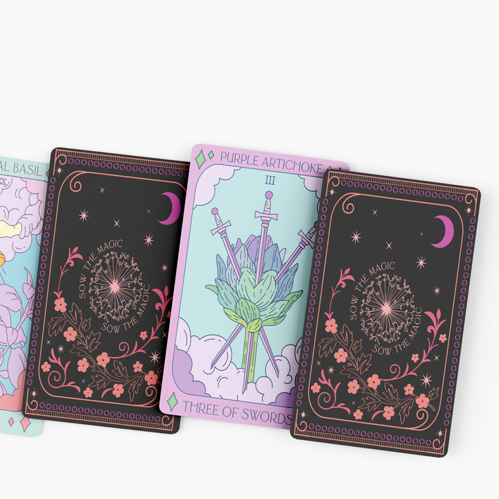 Botanical Tarot Deck + Guidebook by: Sow the Magic