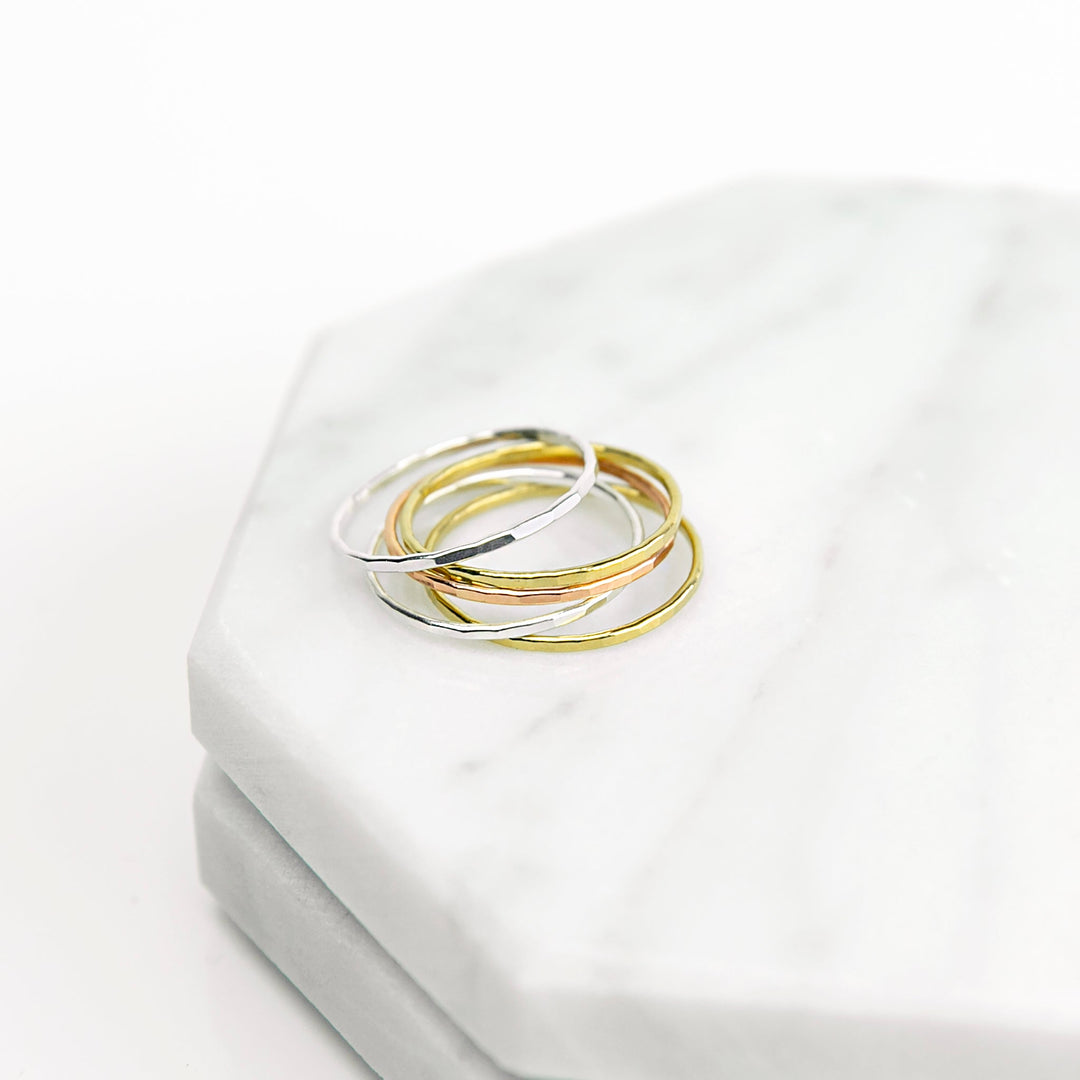 Faceted Stacking Ring