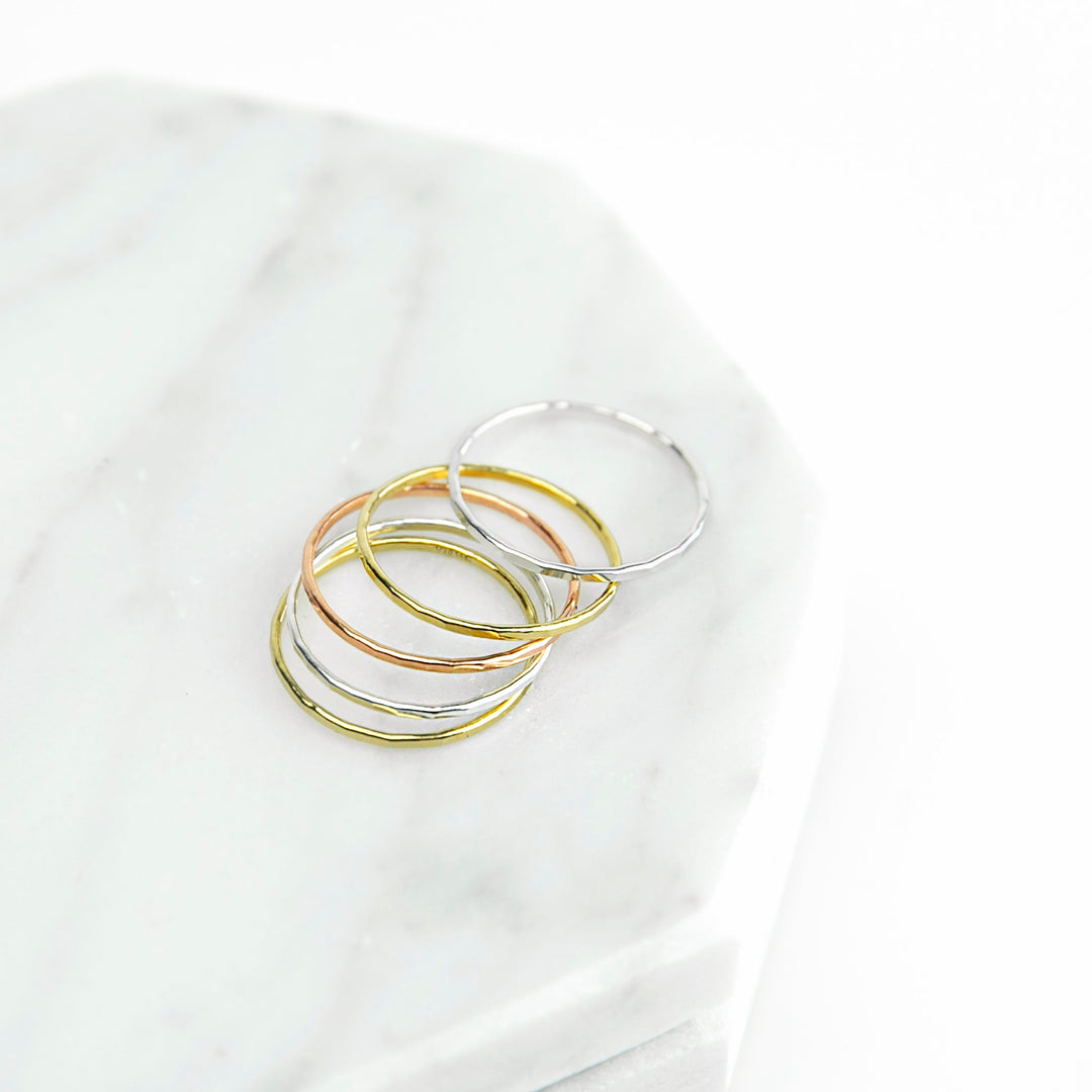 Faceted Stacking Ring