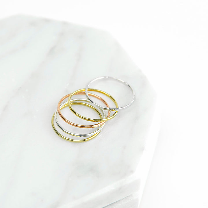 Faceted Stacking Ring